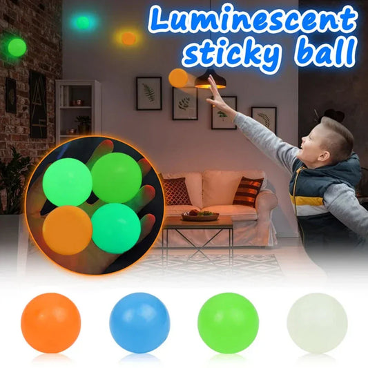 Sticky Glow Balls Pack of 3